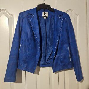 Royal blue moto jacket